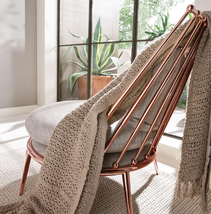 Кресло Aurora iron back armchair CANTORI